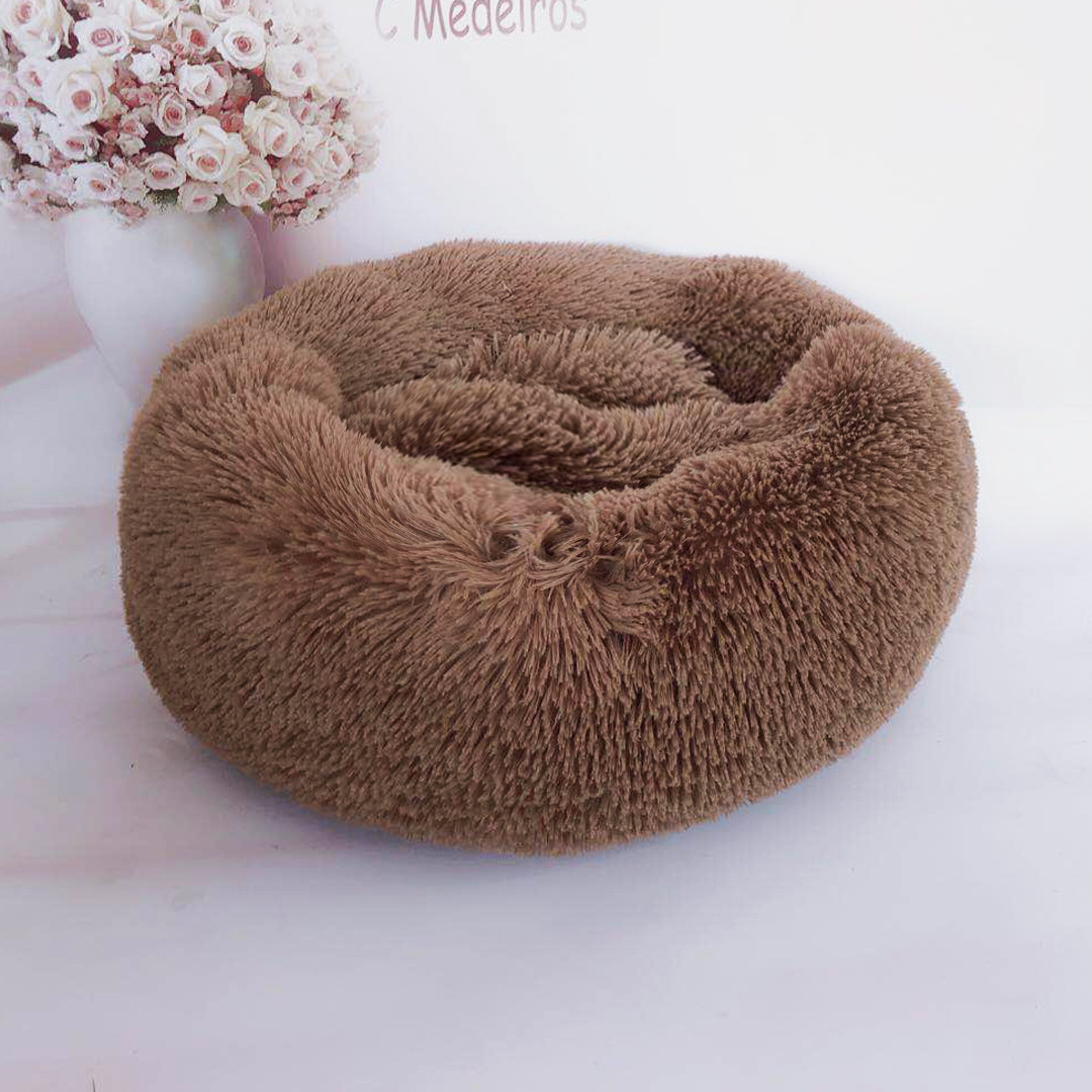 Calming Plush Donut Pet Bed view 4