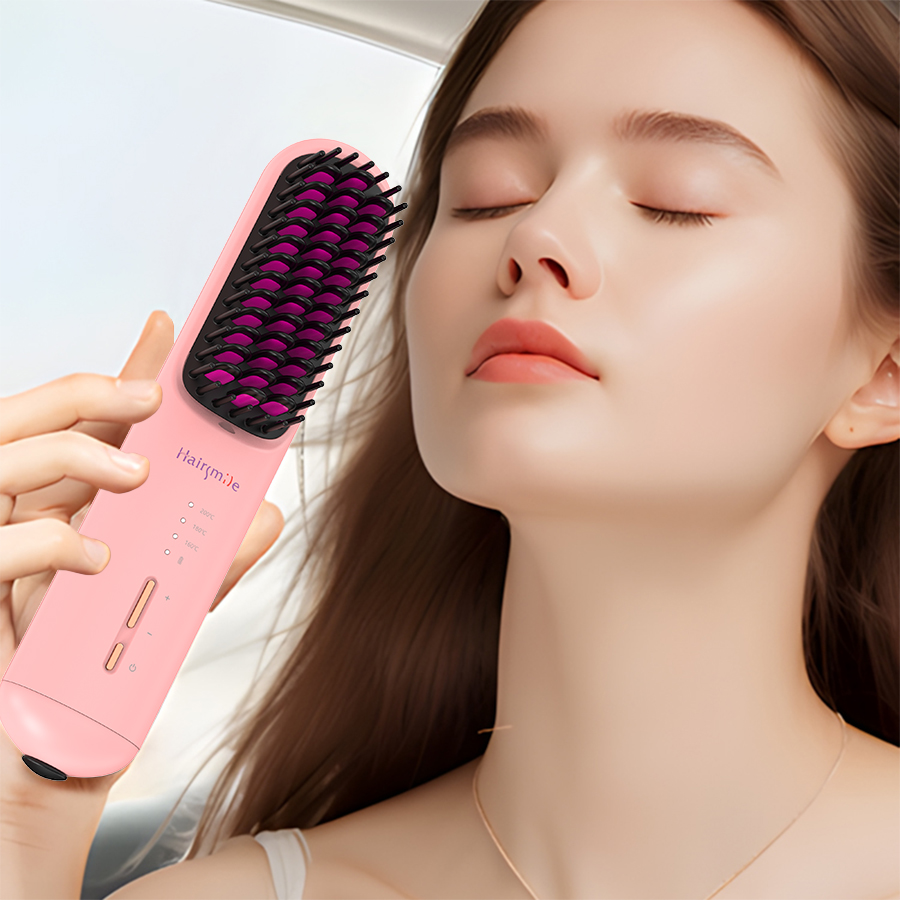 Cordless 2-in-1 Straightening Brush